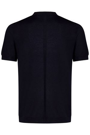 T-shirt a maglia fine blu navy LOW BRAND | L1MFW24256684E044